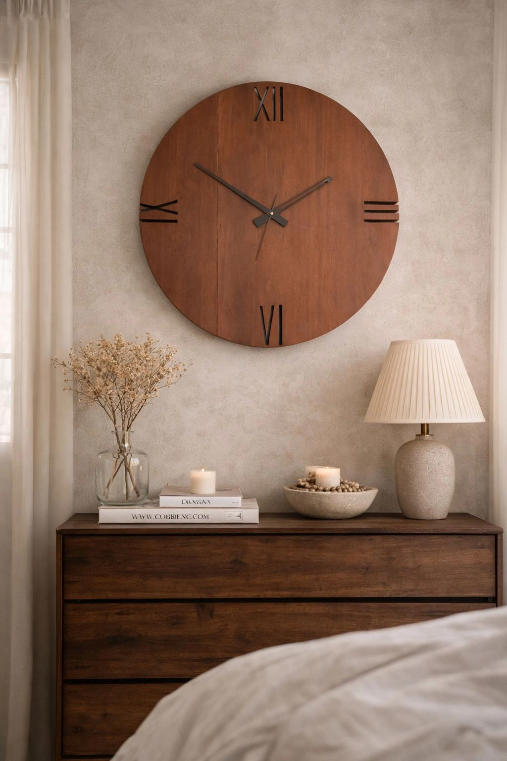 Wooden Wall Analog Clock